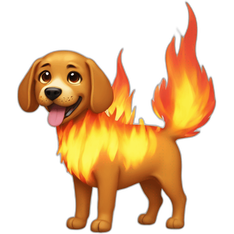 dog-in-fire emoji