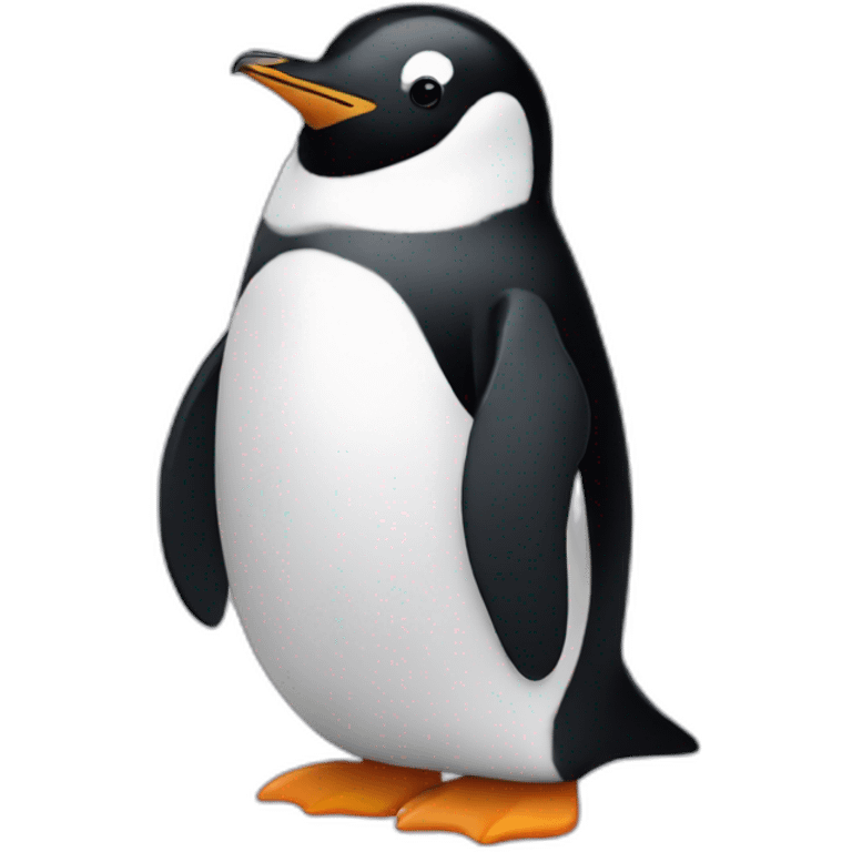 Hug penguin emoji