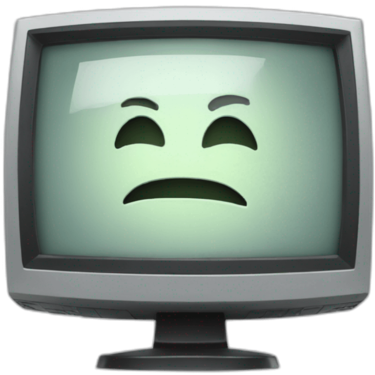 broken computer monitor emoji