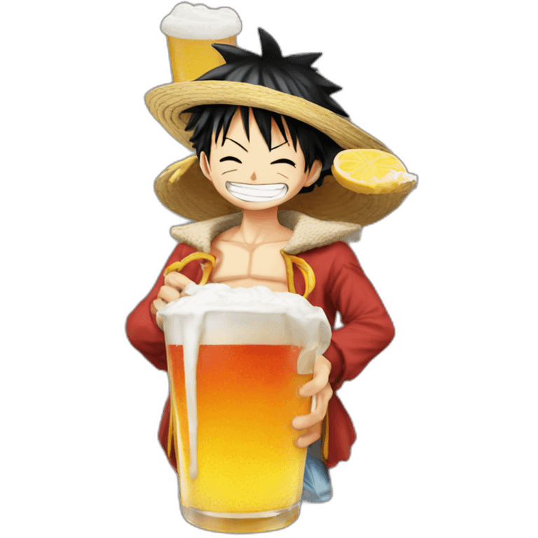 Luffy drink emoji