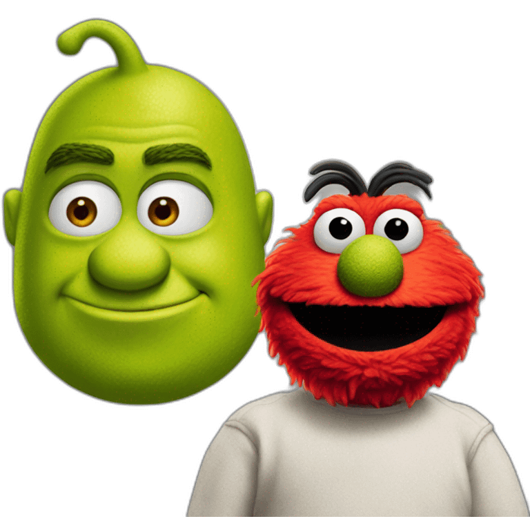 elmo and shrek emoji