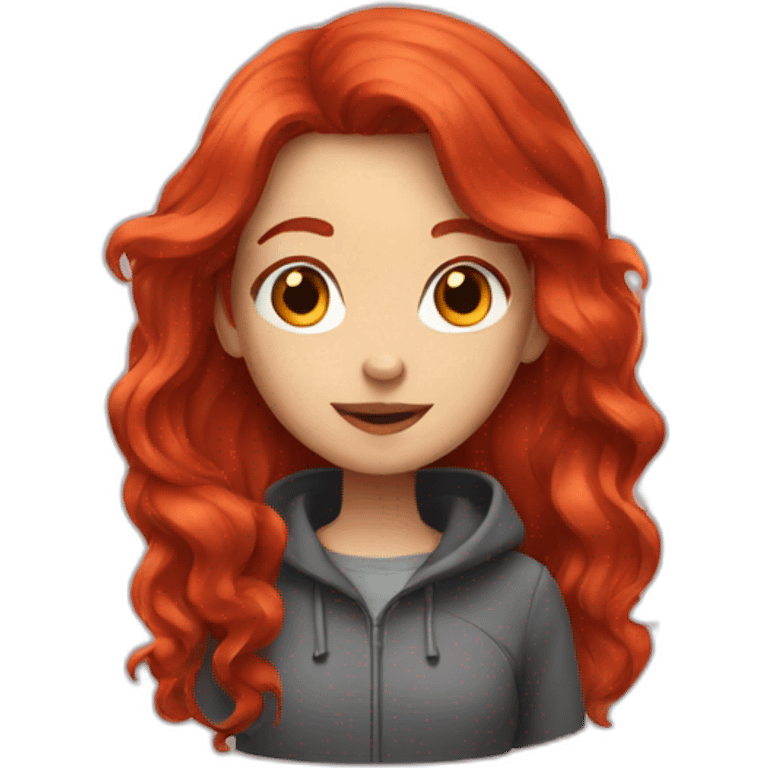 Red hair girl emoji