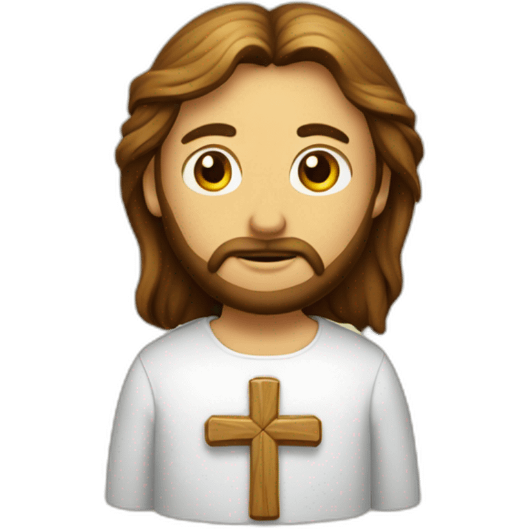 coeur de jésus et croix emoji