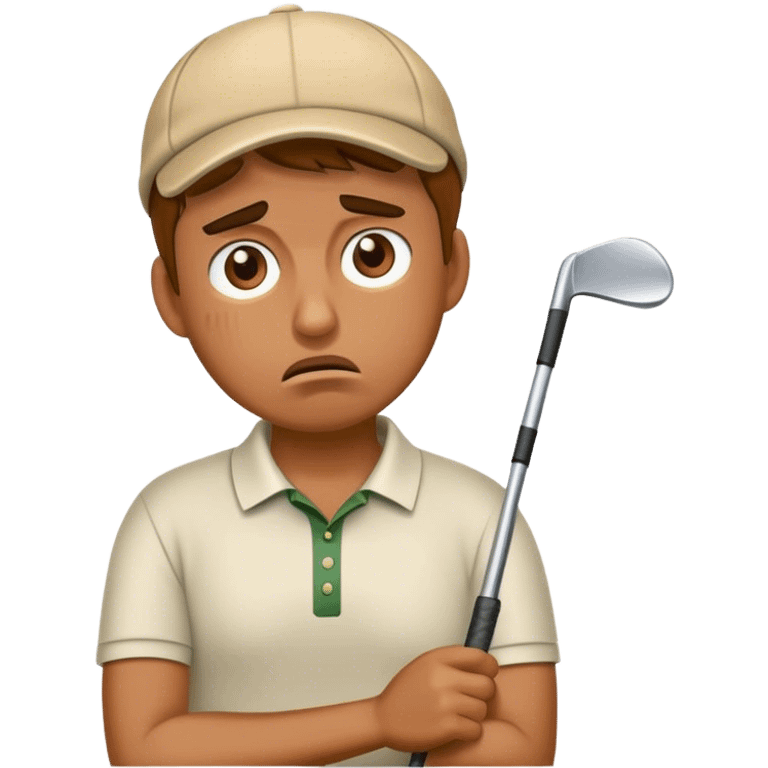 Bad golfer emoji