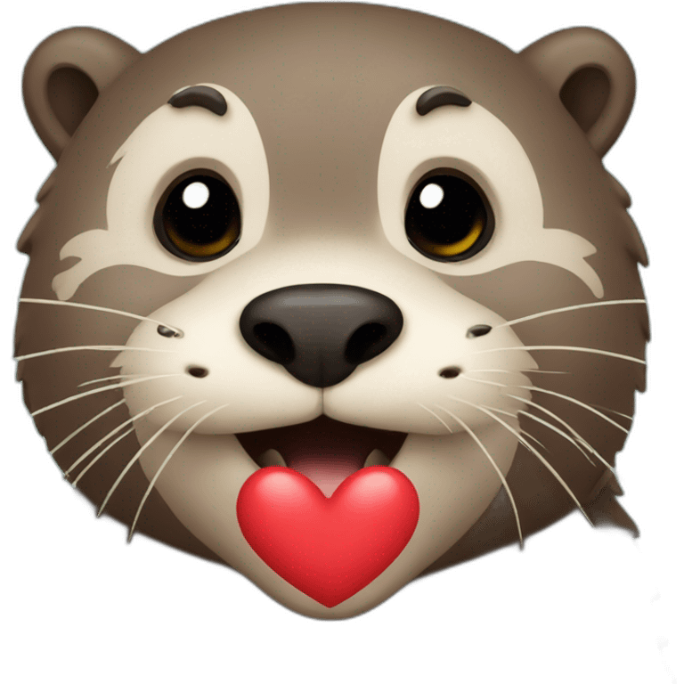 Otter heart emoji