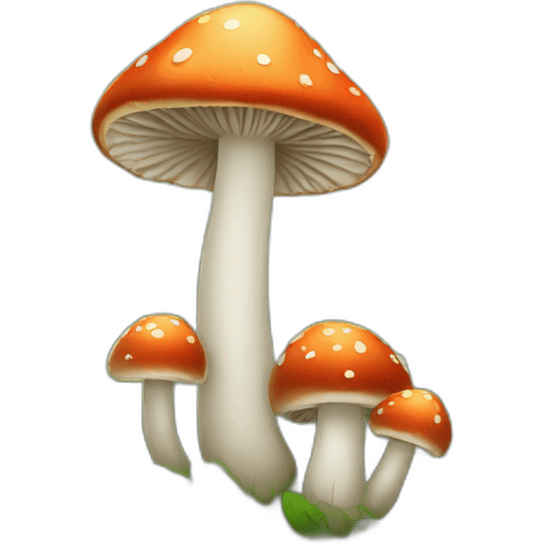 Mushrooms in forest emoji