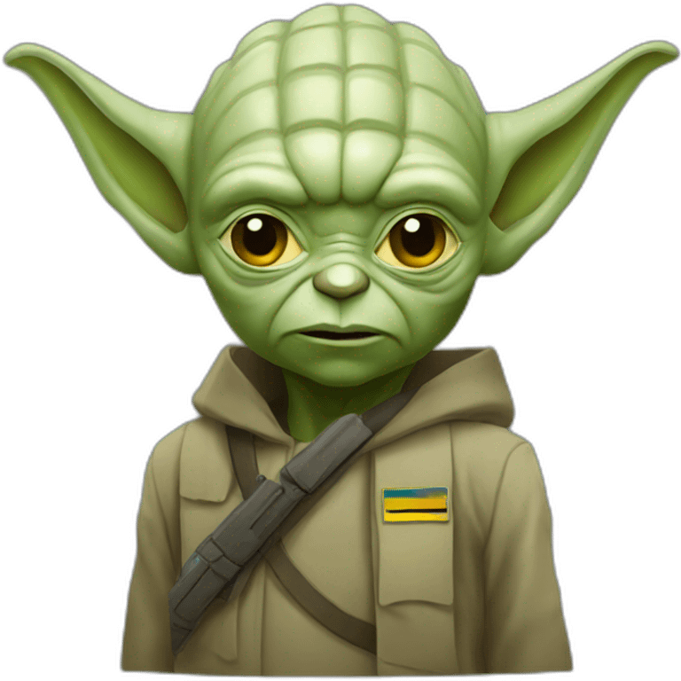 Yoda Ukrainian army emoji