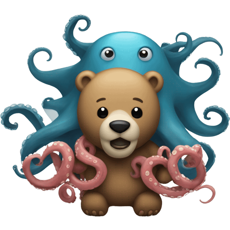 a bear and octopus emoji