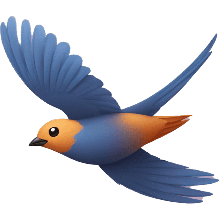 Swift bird in style of SwiftUI logo emoji