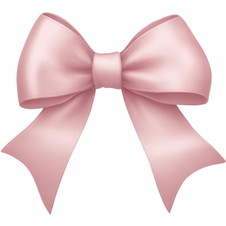 light pink ribbon bow emoji