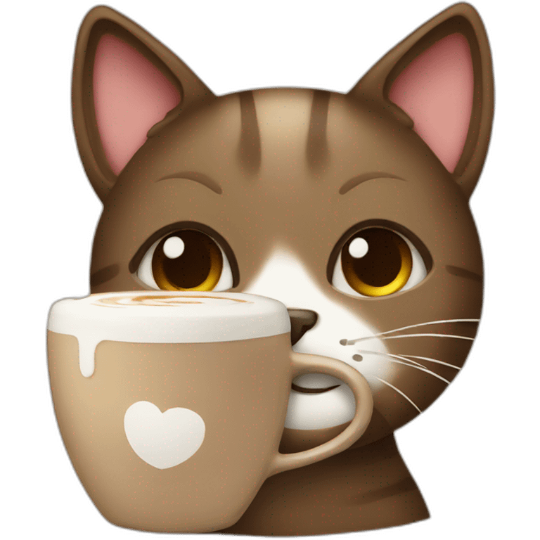 Coffee cat emoji