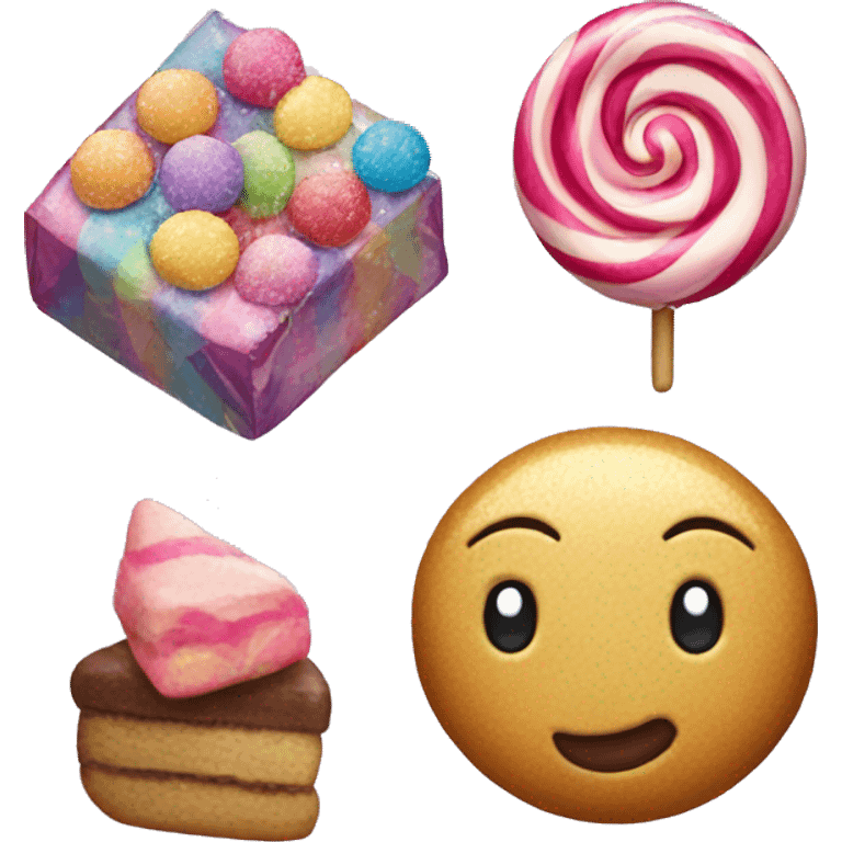 New Year's toys sweets emoji