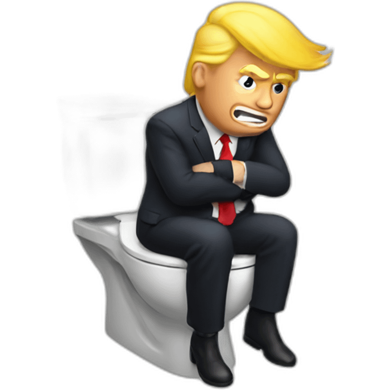 trump on the toilet emoji