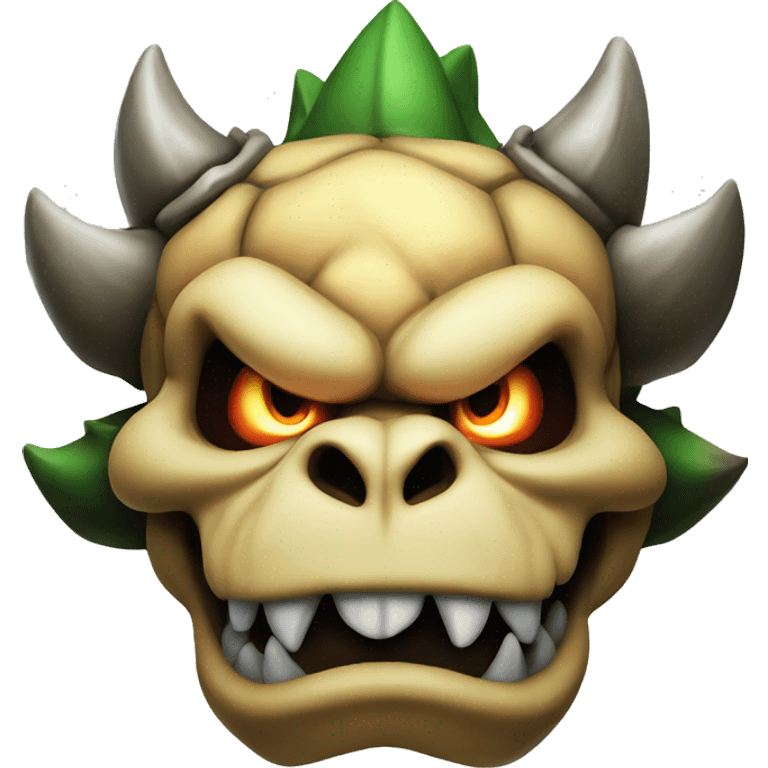 bowser with a skull emoji