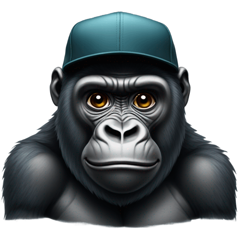 Gorilla with SnapBack on  emoji