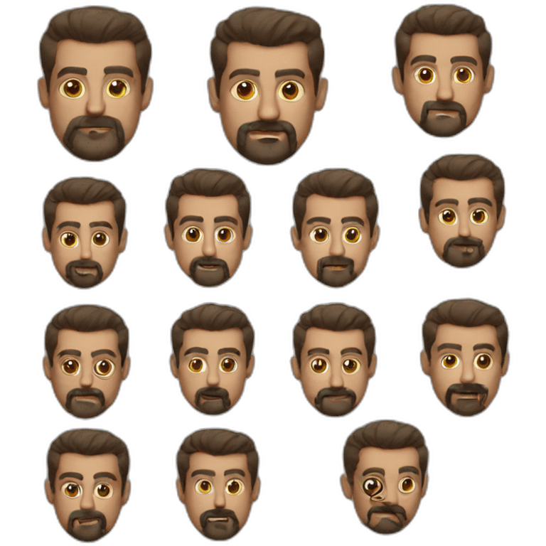 Salman Khan with a goatee emoji