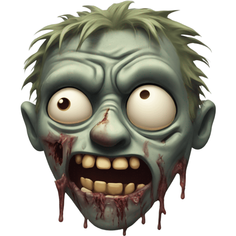 Zombie butt face emoji