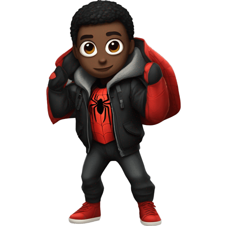 spider-man miles morales full body emoji