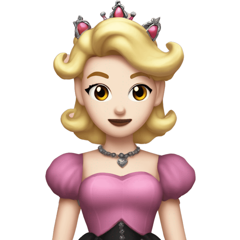 princess peach goth  emoji