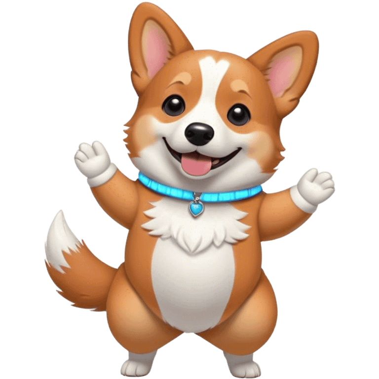 Corgi dancing  emoji