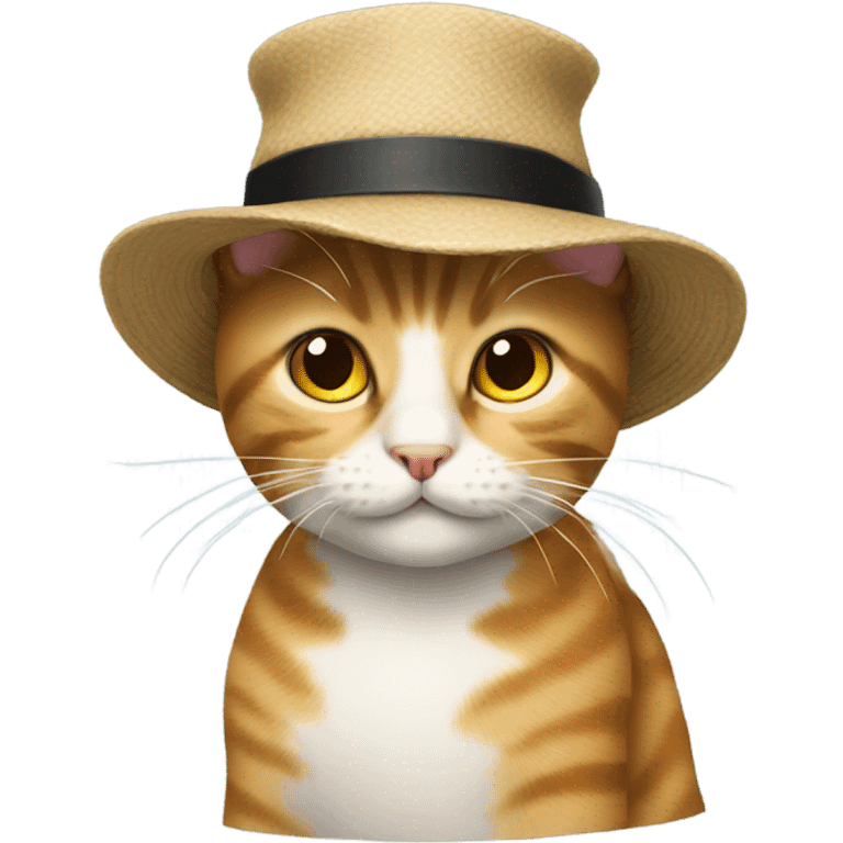 Cat with hat emoji