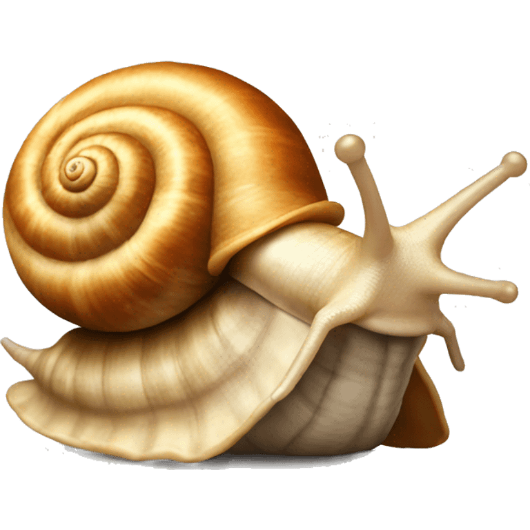 snail with a croissant shell emoji