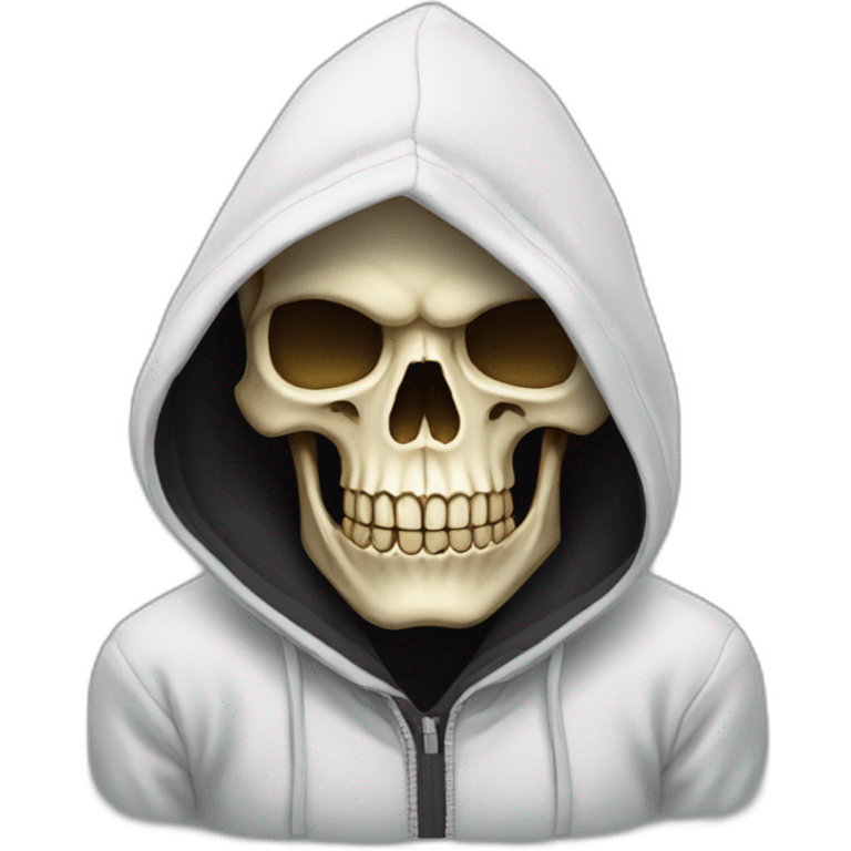 skull in hoodie emoji