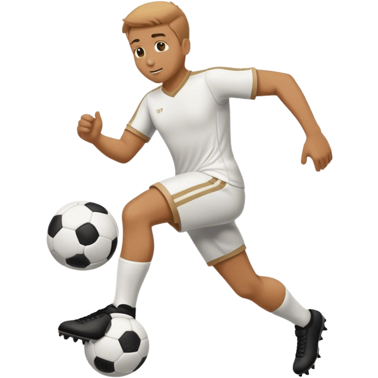 Man playing soccer emoji