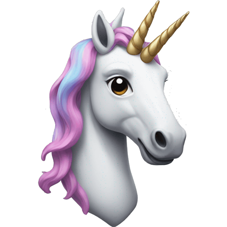 Stoned unicorn emoji