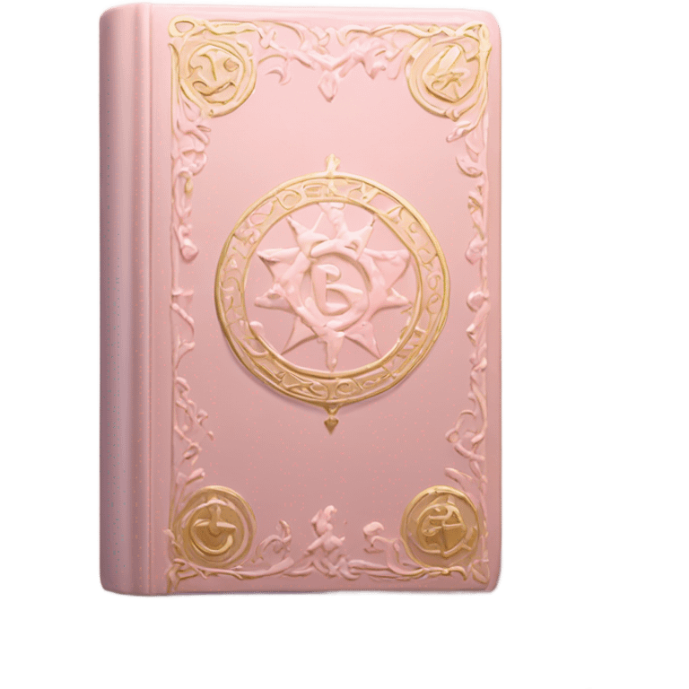 Pale pink spell book emoji