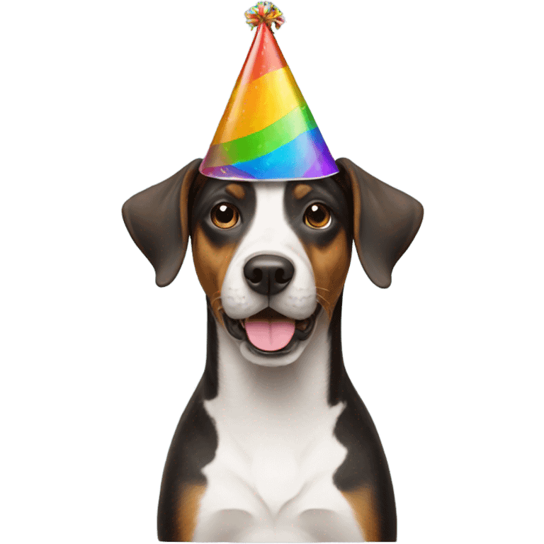 dog wearing a party hat  emoji