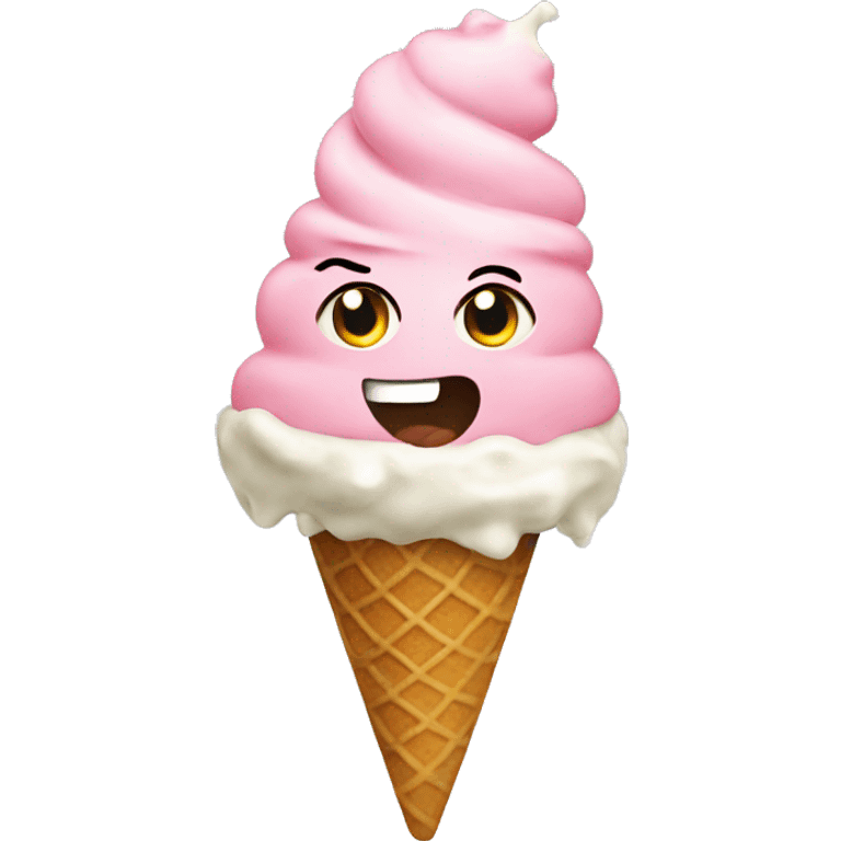 Ice spice eating ice cream emoji