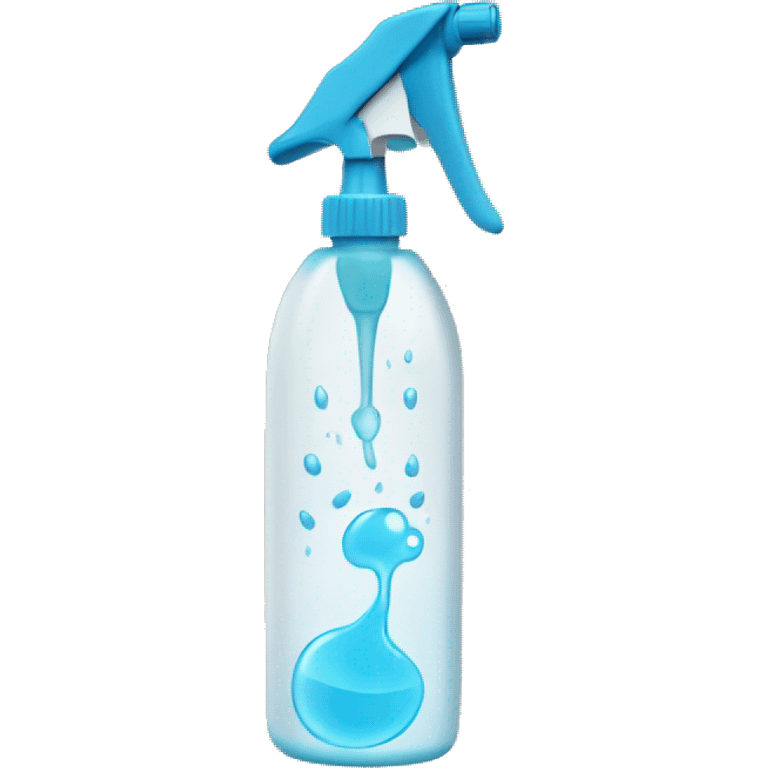 Spray bottle spraying water  emoji