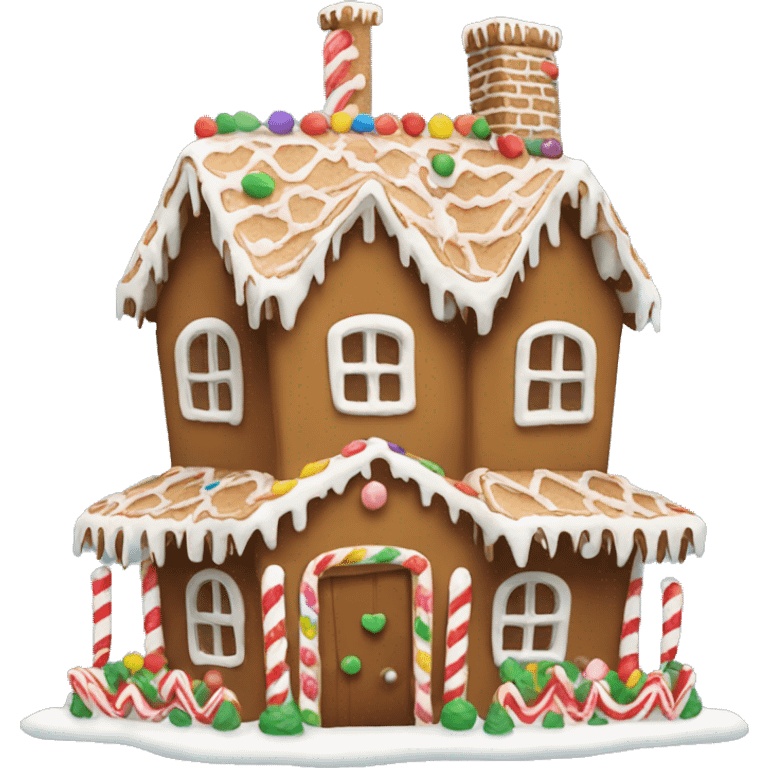 gingerbread house emoji