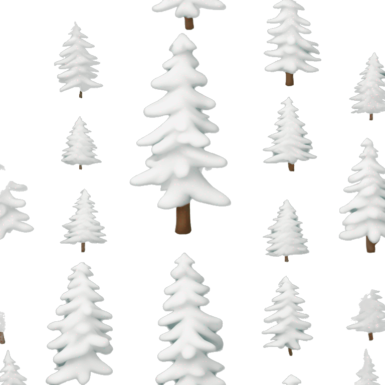  actual white fir christmas tree isolated.  emoji