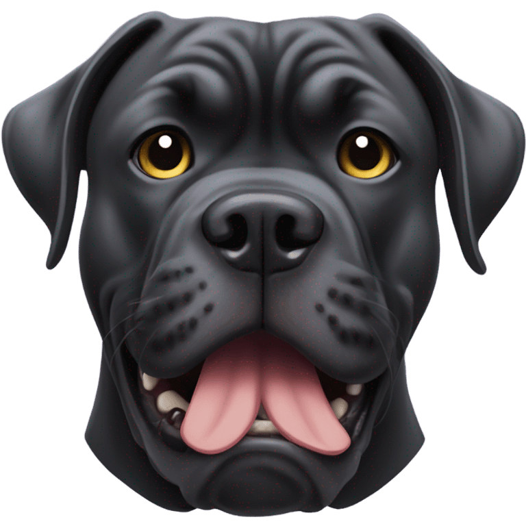 Cane corso with phone emoji