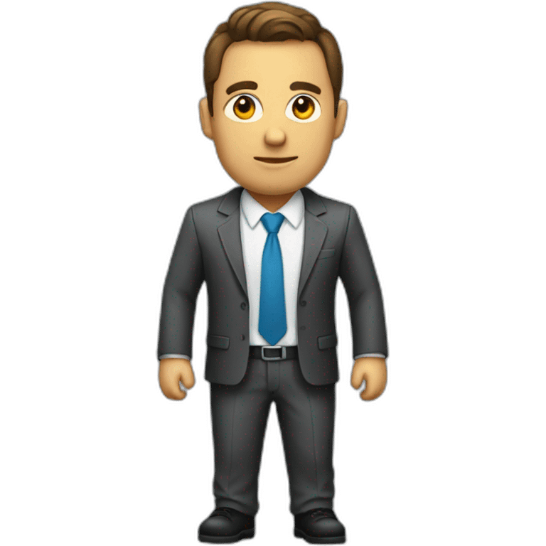 developer man wearing a tie and suit emoji