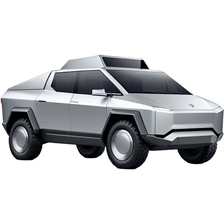 Tesla Cybertruck - Tesla (Model Year: 2022) (Iconic colour: Silver) emoji