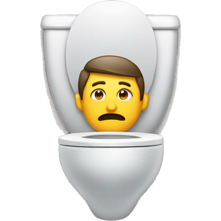 toilet with man head  emoji