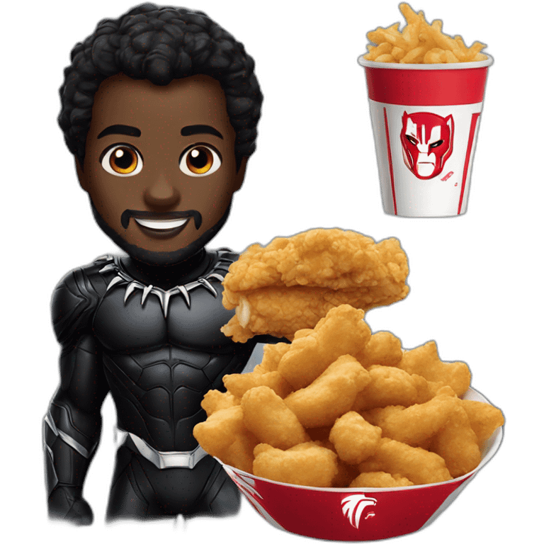 Black panther kfc emoji