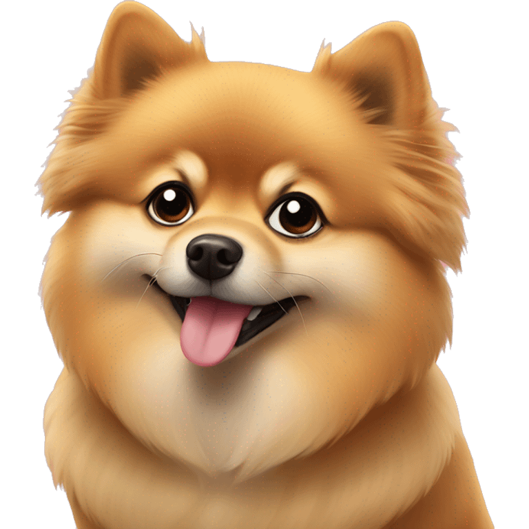 Jiff the Pomeranian hearts emoji