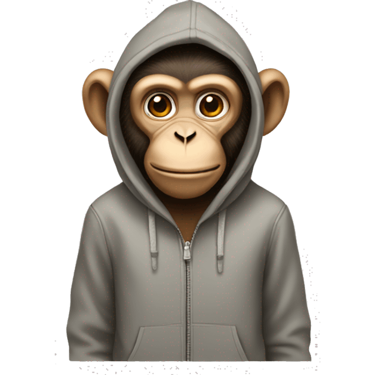 monkey with a hoodie emoji