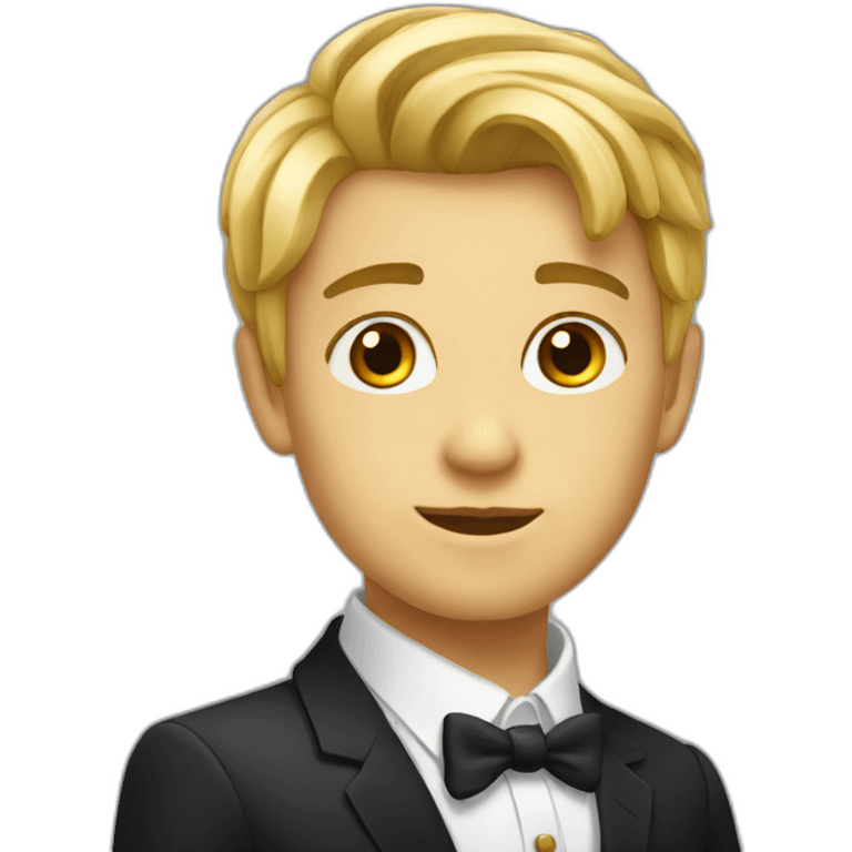 elegant and attractive boy emoji