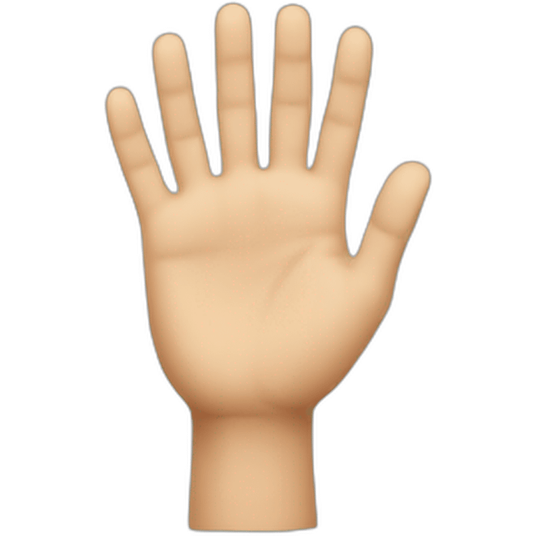 BOY SHOWING HAND TO WAVE emoji