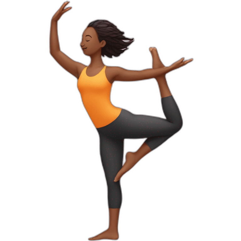 Bird of paradise yoga pose emoji