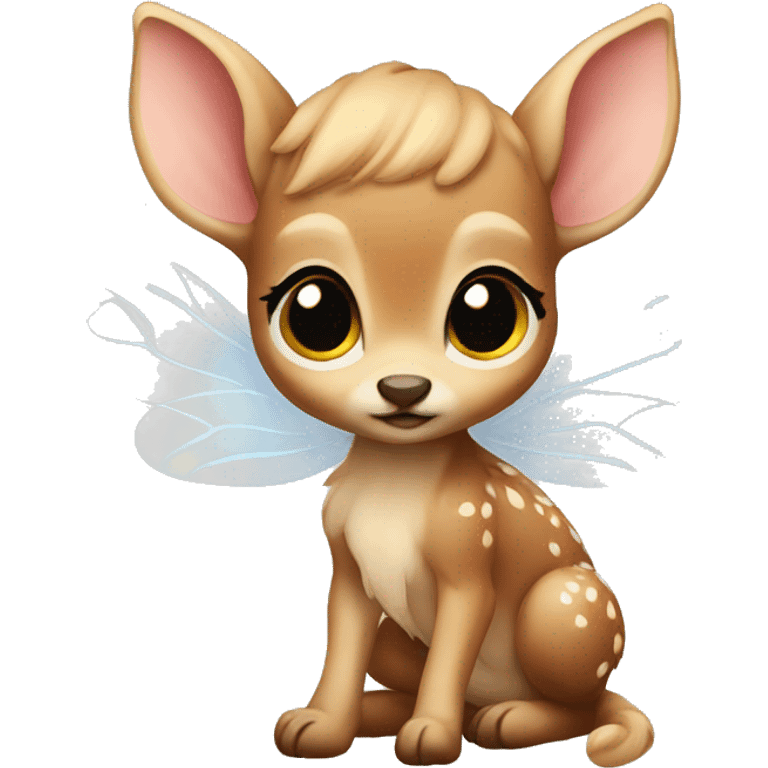 Fairy baby fawn emoji