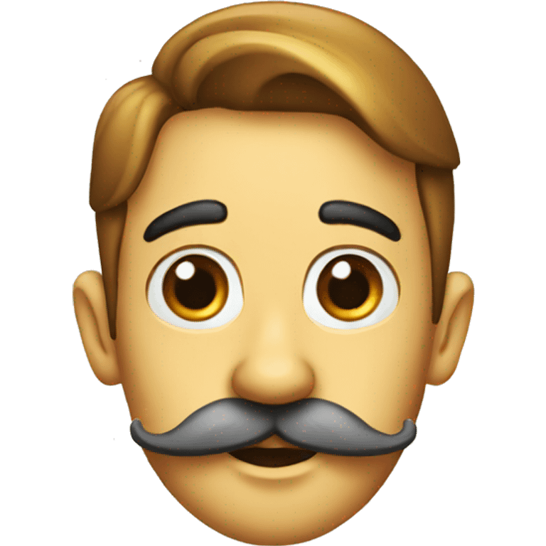 pinocchio with a mustache and long nose emoji