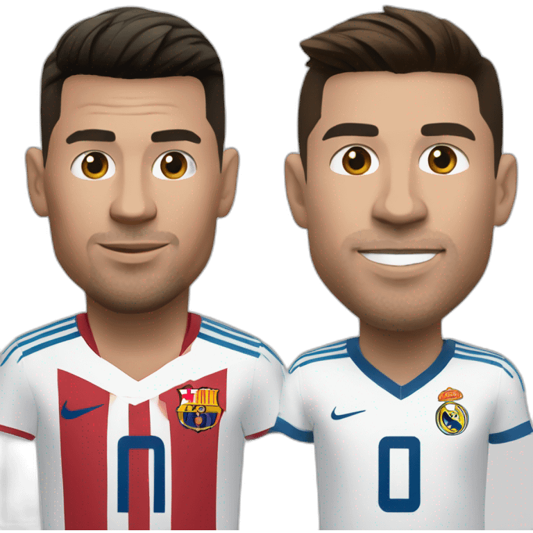 Ronaldo et messi emoji