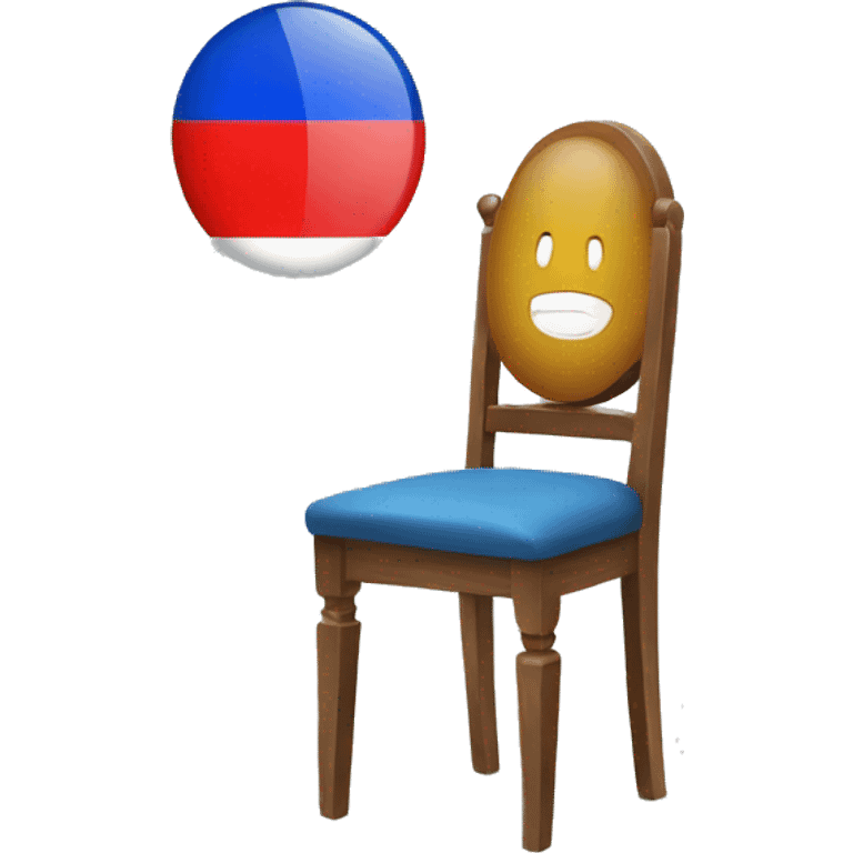 russia on chair emoji