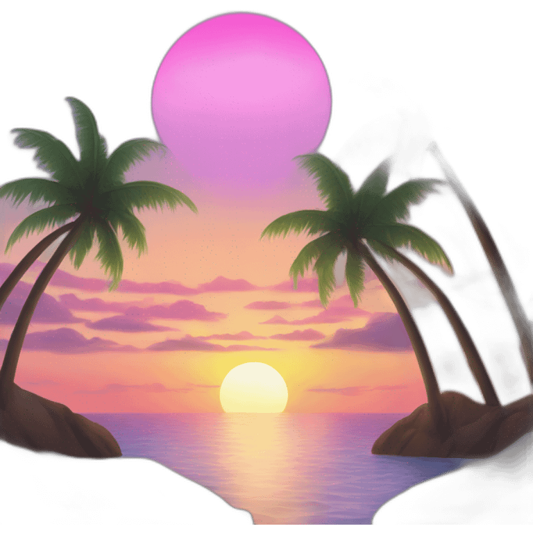 Design a breathtaking sunrise scene with vibrant colors over a tranquil ocean. emoji